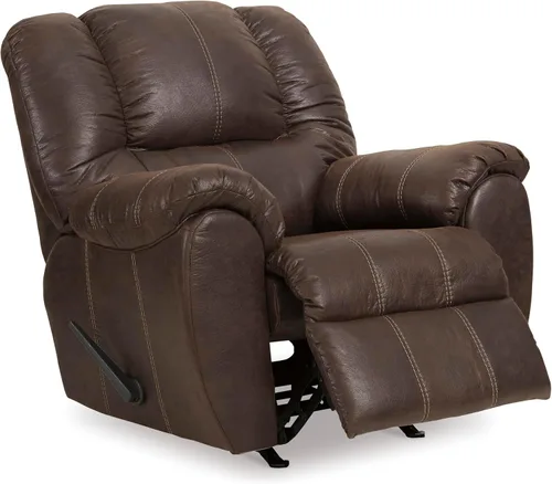 Vista 6 de Signature Design by Ashley McGann Brown Rocker - Silla reclinable, nogal