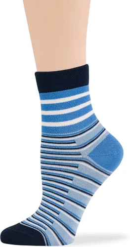Vista 27 de 7BIGSTARS KINGDOM Women's Cotton Quarter Non-Binding Diabetic Fashion Socks-L-M-4 Pack-Multicolor