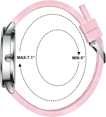 Vista 4 de Blekon Original Petite Nurse Watch for Medical Professionals and Students - Various Scrub Colors - Small Easy Read Dial, Military Time with Second