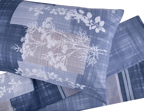Vista 6 de Juego de funda de edredón de 100 % algodón, juego de 3 fundas de edredón ligeras con dos fundas de almohada con cremallera (King)