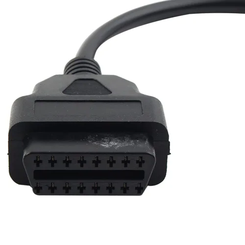 Vista 6 de Cable adaptador de escáner de diagnóstico de motocicleta 4Pin a OBD2 para accesorios Harley-Davidson 16Pin a 4Pin
