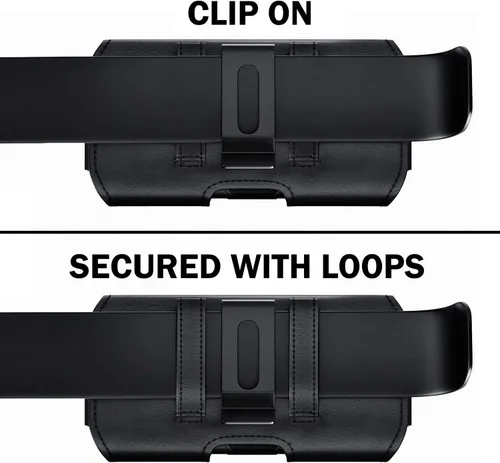 Vista 5 de DeBin Funda para Galaxy S25 S24 5G S23, S22, S21, S20, S10, S9, A10e, A01, Note 10, Funda para cinturón de teléfono celular Funda con clip