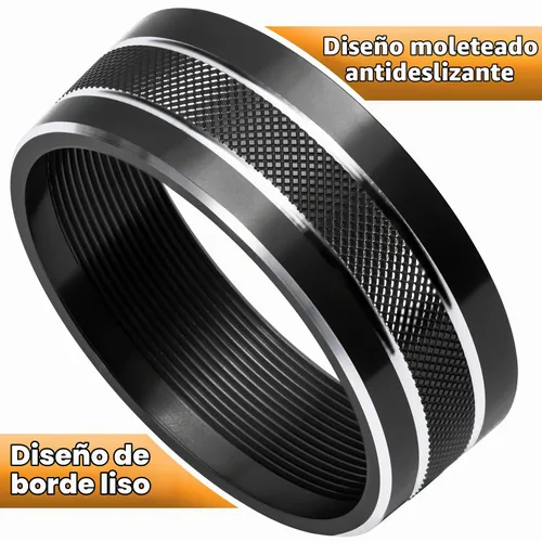 Vista 6 de Cubierta de botón de audio para aire acondicionado, decoración de anillo giratorio para interruptor, trim para Jeep Wrangler JK JKU Patriot Negro