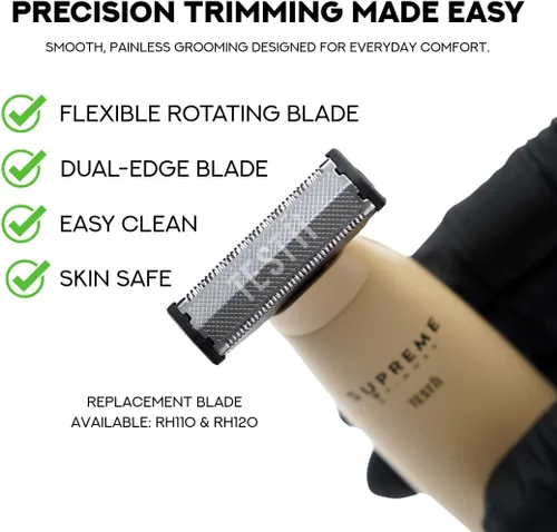 Vista 3 de Supreme Trimmer Testii STH120 - Recortadora de pelo para hombre Arena