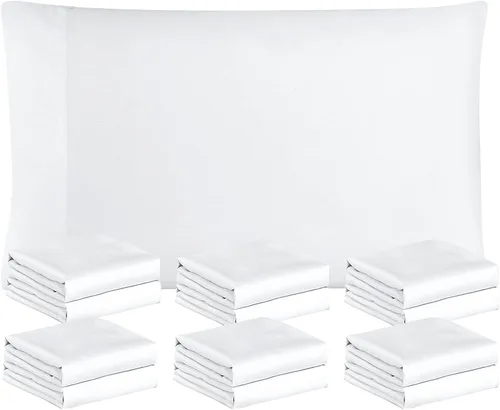 Vista 28 de FreshCulture Fundas de Almohada Beige Tamaño Queen Paquete de 2 - Juego de Fundas de Almohada - Cierre de Sobre - Tela de Microfibra Cepillada Suave