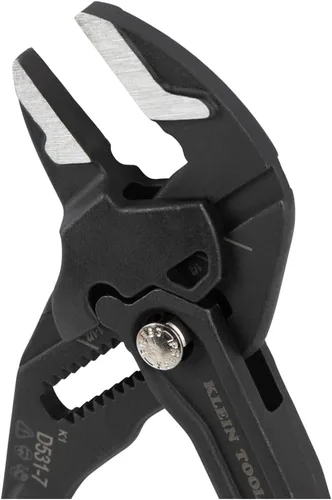 Vista 9 de Klein Tools D5317 Llave de alicates compacta, llave de alicates ajustable multiusos de alto apalancamiento con mordazas lisas, 7 pulgadas