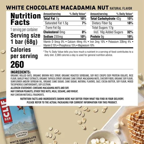 Vista 8 de Barritas energéticas de la marca Clifbar, 12 unidades, 161009, talla única , 1, 1