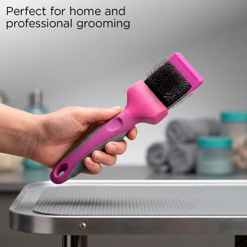Vista 4 de Groomer Essentials Cepillo flexible deslizante - Firma simple/media