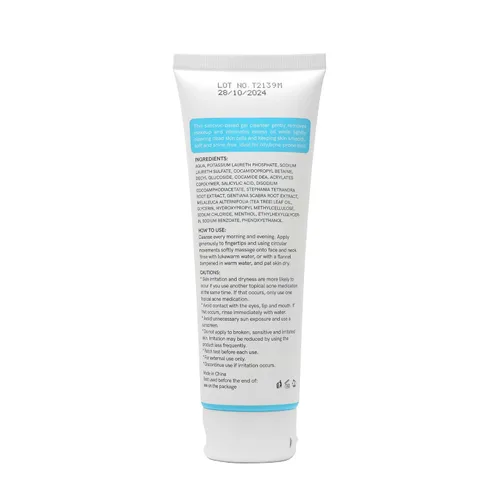 Vista 8 de Neutriherbs Limpiador de gel de ácido salicílico, lavado facial con control de aceite propenso al acné, desatasca los poros, elimina el lavado