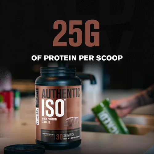 Vista 2 de Jacked Factory Auténtico polvo aislado de proteína de suero ISO, bajo en carbohidratos, proteína de construcción muscular sin OMG sin rellenos