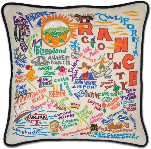 Vista 122 de Catstudio Portland (Oregon) - Almohada decorativa bordada