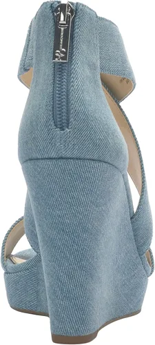 Vista 3 de Jessica Simpson Jinxxi Sandalias para mujer, con taco de cuña