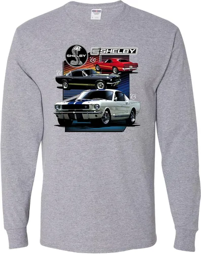 Vista 9 de Shelby '65 '66 '69 Powered by Ford Motors - Mangas largas oficiales para hombre