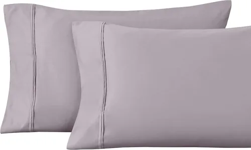 Vista 9 de Superior Juego de fundas de almohada estándar de 1200 hilos, 100% algodón egipcio, suave y transpirable, 2 piezas, color verde azulado