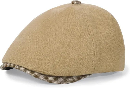 Vista 11 de Sombrero Newsboy de Qlauca para Hombre de Algodón 6 Paneles