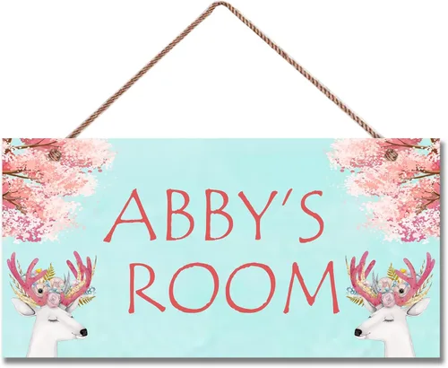 Vista 18 de Letrero personalizado, letrero mágico de unicornio, unicornio arcoíris para habitación de niños, decoración de pared con nombre personalizado