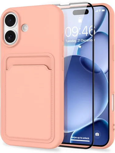 Vista 23 de MZELQ Compatible con iPhone 11 Funda TPU Soporte para Tarjetas Cubierta de Billetera, Protección de Cámara + Protector de Pantalla Funda Suave
