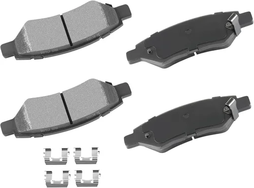 Vista 31 de Cciyu D627 Kit de 4 piezas de pastillas de freno cerámicas traseras 1994-2004 para Ford Mustang