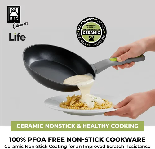 Vista 7 de BRA COOKWARE Life - Sartén antiadherente de cerámica Sartén de aluminio