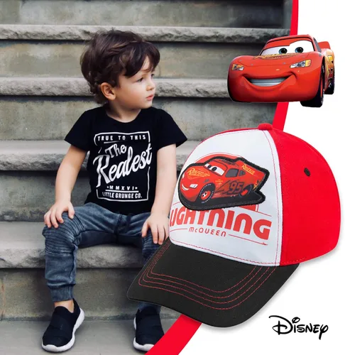 Vista 3 de Disney Gorra de béisbol Rust eze Lightning McQueen Cars para niños pequeños, de 4 a 7 años, Relámpago