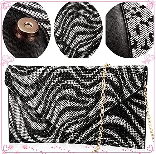 Vista 3 de BENCOMOM Women gold clutch Purses Formal Evening Bags Wedding Party Dressy Handbags Bridal Prom shoulder bag