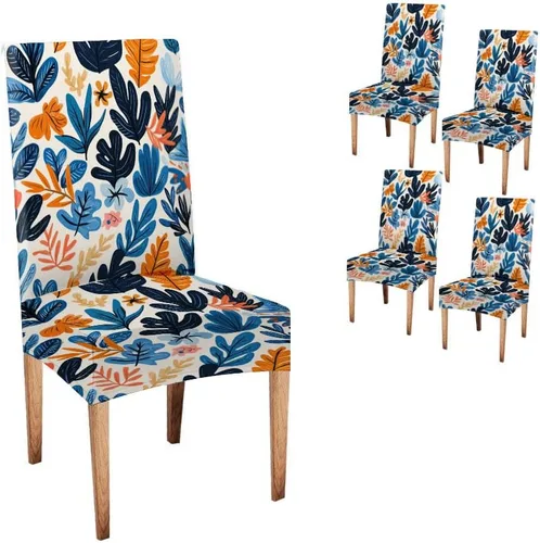 Vista 57 de CAPSCEOLL Fundas para sillas Parsons de elastano, súper ajuste, extraíbles y lavables, para sillas de cocina, fundas protectoras para comedor
