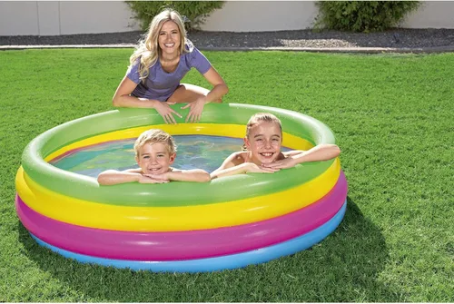 Vista 3 de Bestway H2OGO! - Piscina inflable para juegos arcoíris