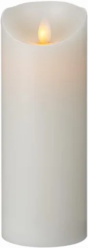 Vista 17 de Fire Tek - Vela de pilar sin llama de 3 x 8.7 pulgadas, 1 vela LED programable, llama bailarina, para el hogar, bodas y fiestas, vela blanca