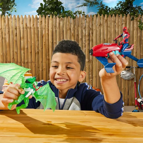 Vista 11 de Marvel Epic Hero Series Web Splashers Spider-Man Hydro Jet Blast, figura de acción de 4 pulgadas y juego de vehículos, juguetes de superhéroes