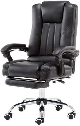 Vista 9 de White Modern High Back Executive Office Chair Ergonomic Swivel Desk Chair Comfortable Computer Gaming Chair for Study Room Live Streaming Beige