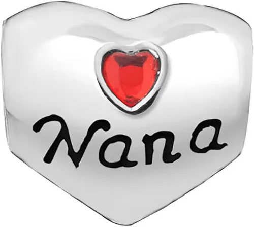 Vista 2 de Heart Nana You are Special Charm compatible con pulseras Pandora Charms