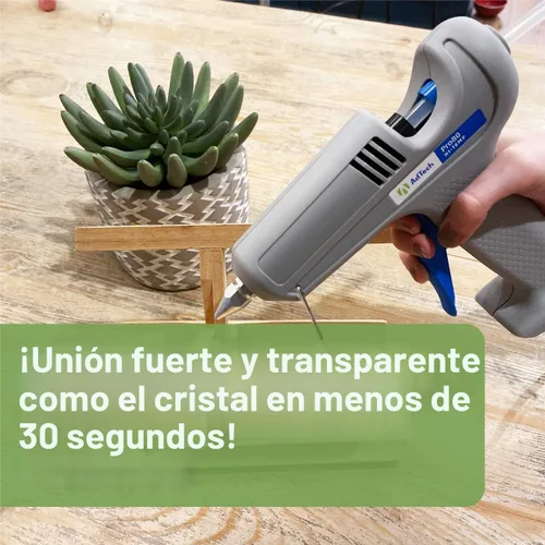 Vista 7 de Pistola de pegamento caliente sin cable Surebonder, alta temperatura, tamaño completo, 60W, 50% más potencia y barras de pegamento caliente Adtech