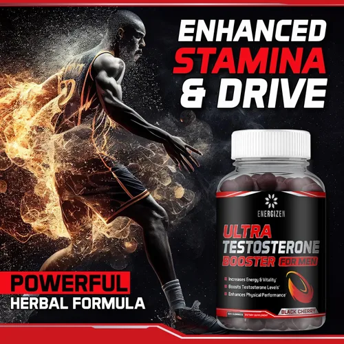 Vista 5 de Potenciador de testosterona 8 en 1 para hombres con Tongkat Ali, fenogreco, Ashwagandha y magnesio, mejora la libido y el equilibrio hormonal, sin