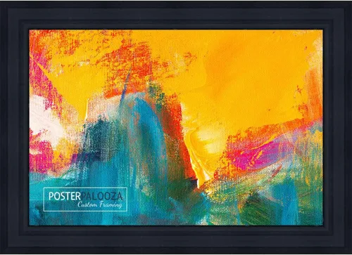 Vista 10 de Poster Palooza 3x3 Inch Contemporary Black Complete Wood Square Picture Frame with UV Acrylic Plexiglass, Foam Board Backing & Hardware Included