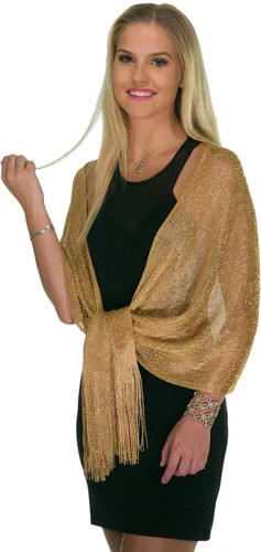 Vista 5 de ShineGlitz - Chales y mantones elegantes para mujer, para usar con ropa y vestidos de noche