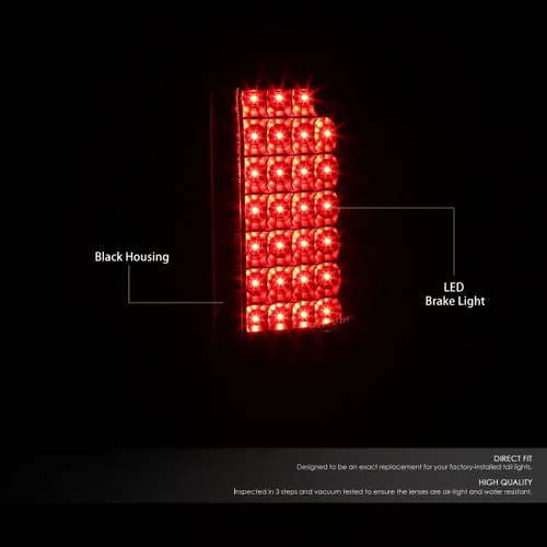 Vista 2 de Luces traseras Auto Dynasty compatibles con 00-06 GMC Yukon, Chevrolet Tahoe, Suburban XL 1500 2500, lámparas LED de freno para lado del conductor