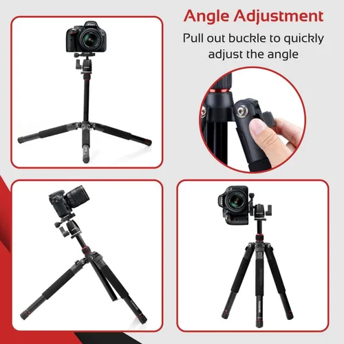 Vista 5 de Promate Precise 155 - Trípode fotográfico, negro