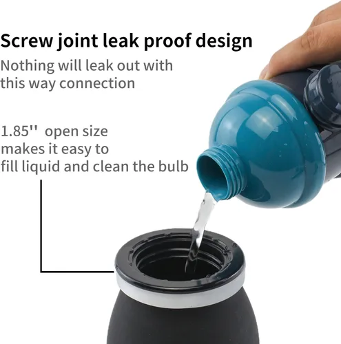 Vista 5 de TopQuaFocus Kit de bombilla de enema grande de 14.5 onzas para hombres y mujeres, limpieza de colon, cuidado femenino, sin BPA ni ftalatos