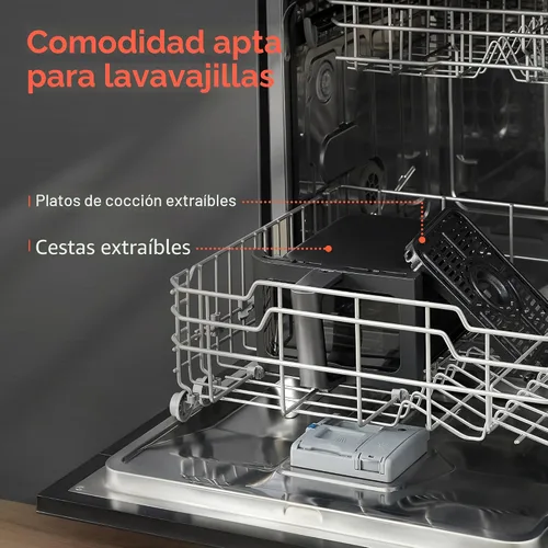 Vista 7 de COSORI Freidora de aire dual de 9 cuartos de galón – 10 en 1, comidas frescas equilibradas para la familia y los niños con canastas dobles