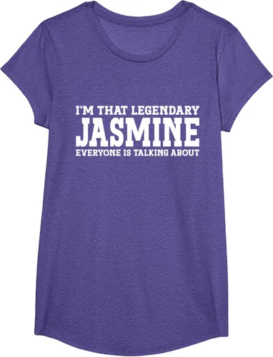 Vista 17 de Jasmine Personal Name - Camiseta divertida de jazmín para mujer y niña, Negro