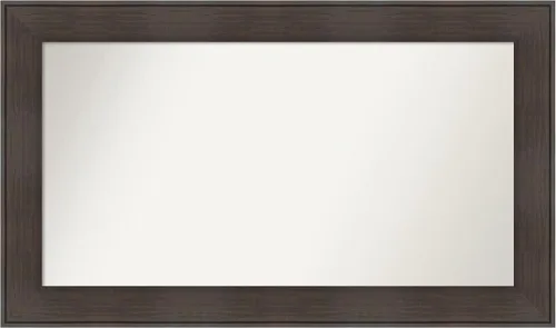 Vista 57 de Amanti Art Espejo personalizado, espejo de baño de veta de madera rústica William, espejo de pared o espejo de tocador de baño sobre el fregadero