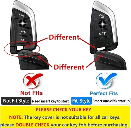 Vista 2 de Funda de llavero de fibra de carbono genuina para BMW Serie 2, 3, 5, 6, 7, GT5, M4, M5, X1, X2, X3, X5, X5M, X6, X6M, X7, llavero inteligente