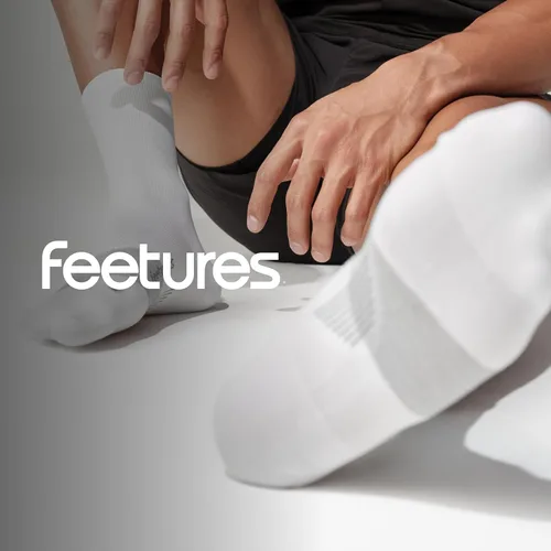 Vista 34 de Feetures Elite Ultra Light Cushion Mini Crew Sock - Calcetines deportivos con compresión dirigida
