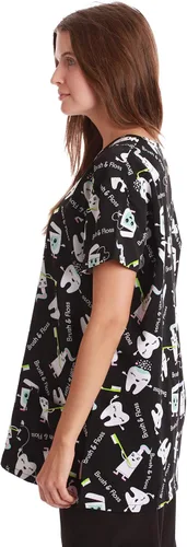 Vista 2 de Just Love Top elástico con cuello en V para mujer