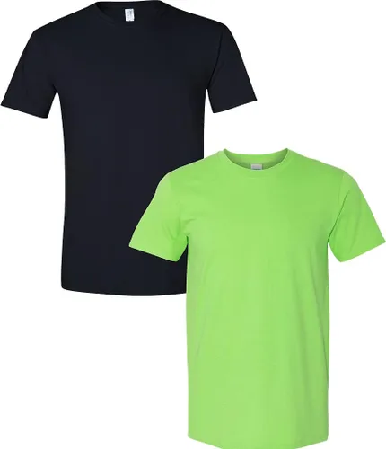 Vista 319 de Gildan Camiseta G500 para hombre Ceniza/baya
