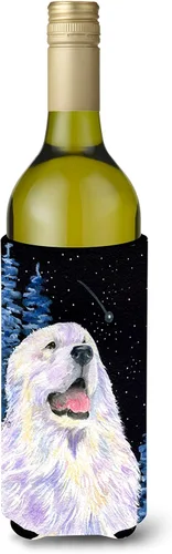 Vista 252 de Caroline's Treasures SS8447CC Starry Night English Bulldog - Enfriador para latas o botellas, lavable, funda plegable con aislamiento para bebidas