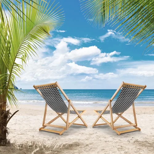 Vista 9 de Giantex Silla de camping plegable para patio – Silla de exterior con 3 posiciones ajustables, lona transpirable, silla de bambú para exterior