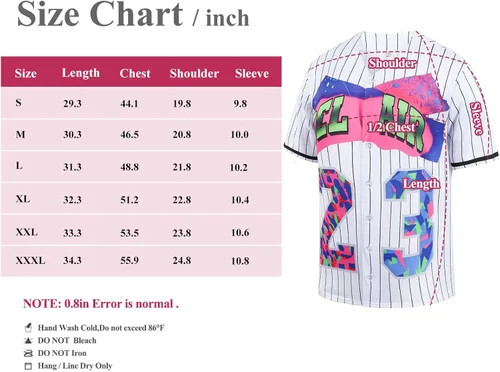Vista 3 de HUEBGIAE Traje de los años 90 para mujer, ropa unisex, camiseta de béisbol Bei Air para hip hop, camiseta de fiesta de Halloween