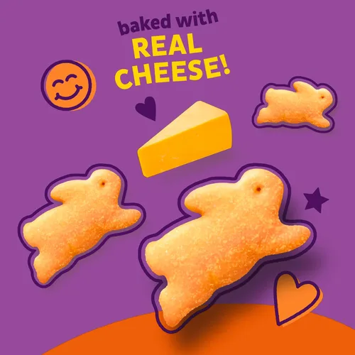 Vista 12 de Annie's Bocadillo orgánico Bunny Grahams, Cheddar, 0.75 onzas, 100