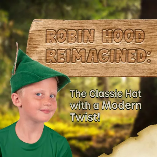 Vista 4 de Sombrero de Robin Hood Sombrero de Peter Pan de fieltro verde Disney Sombrero de gnomo de hada Pinocho para niños y adultos Sombreros alpinos
